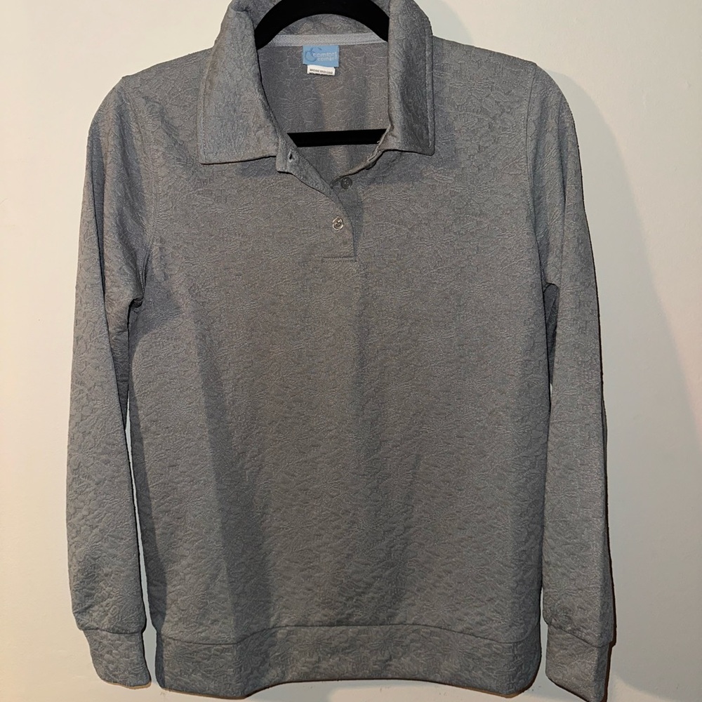 Comfort Corner Grey Sweater - image 1